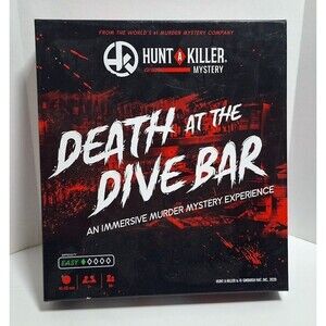 2020 GNOMISH HAT INC HUNT A KILLER MYSTERY DEATH AT THE DIVE BAR 100% COMPLETE